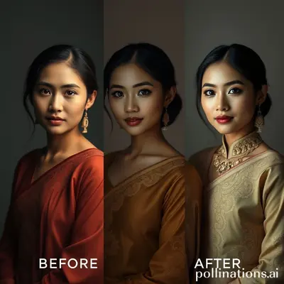 รูปเปรียบเทียบแสงน้อยกับแสงธรรมชาติ