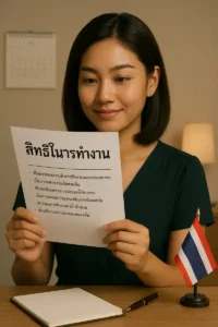 หญิงไทยอ่านสิทธิ์ก่อนสมัครงาน